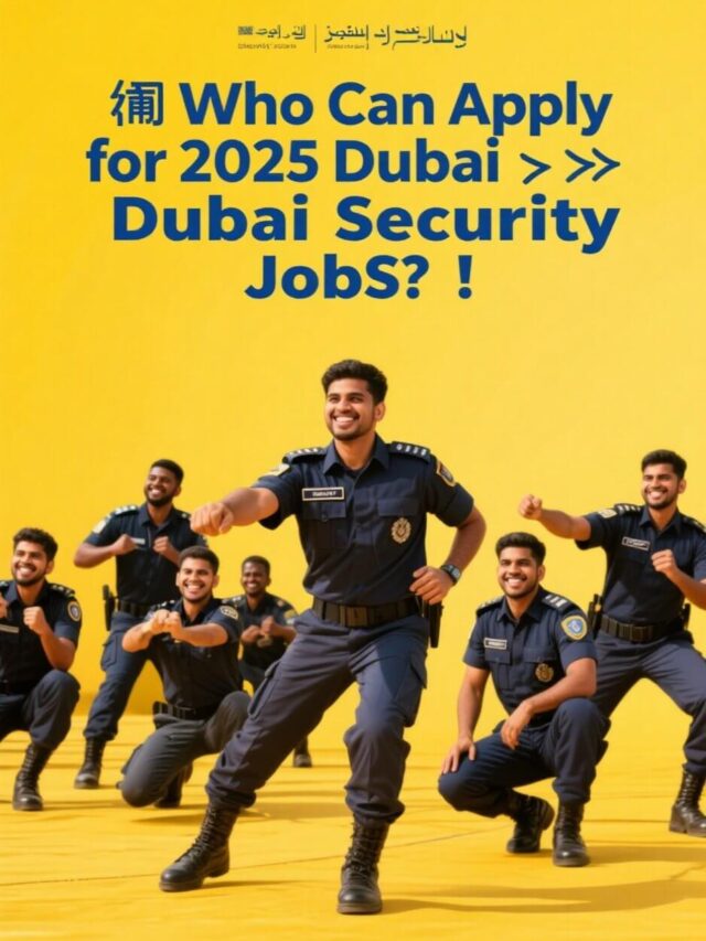 Security Guard Jobs in Dubai 2025